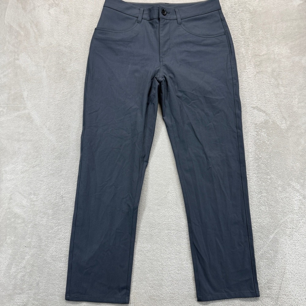 Vuori Pants Men's 28 Meta Performance Charcoal Grey Stretch 5-Pocket Commuter
